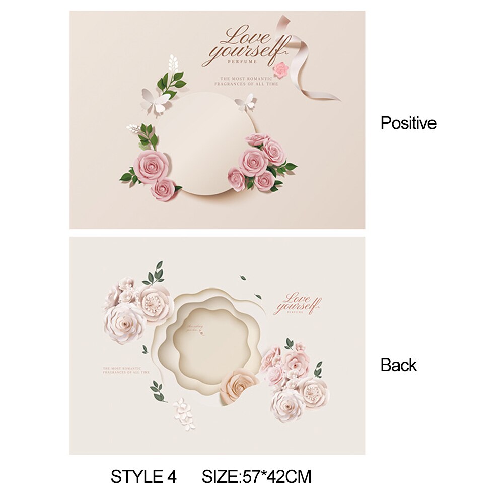 Desktop Shoot Photography Backdrops Props 3D Pattern Sided Paper Board fotografie Photo Material Take Pictures for Toiletries: 04