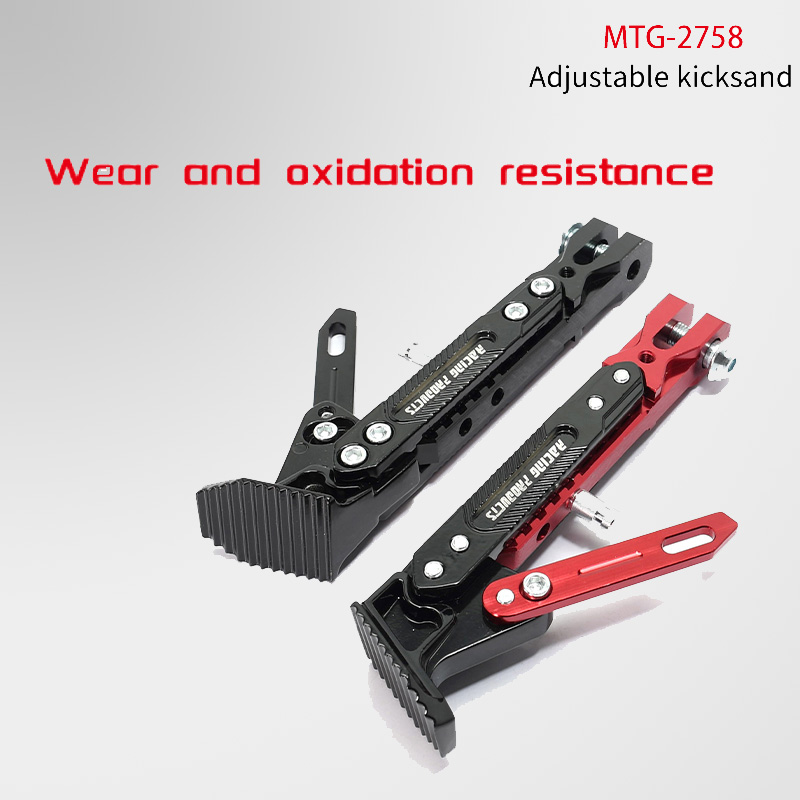 1 st Motorcycle Kickstand Parking Kick Stand Beugel Voet Side Statief Supportor Kruk Houder Crossmotor Motor Accessoires