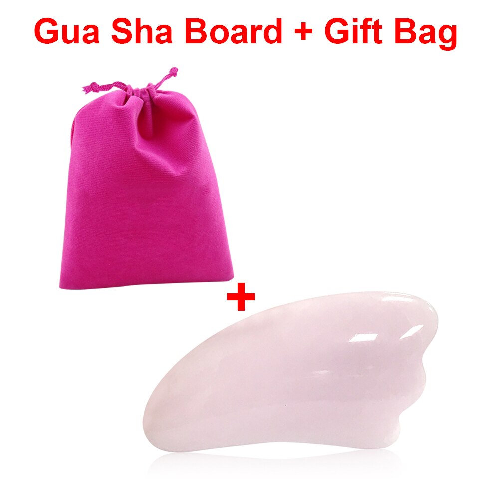 Gua sha ferramenta de massagem corpo guasha raspador jade raspagem placa tradicional fisioterapia anti celulite peso perder cuidados de saúde: stone with bag