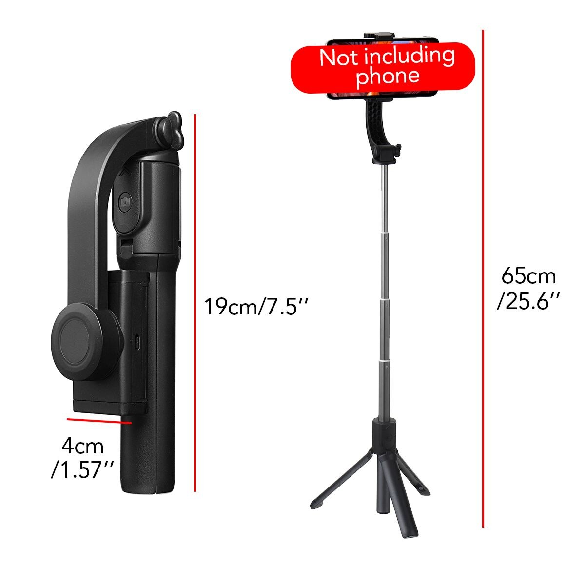 H5 Video Record Single-spindle Selfie Stick Handheld Gimbal Mobile Phone Stabilizer Tripod bluetooth Camera Stands Holder Vlog
