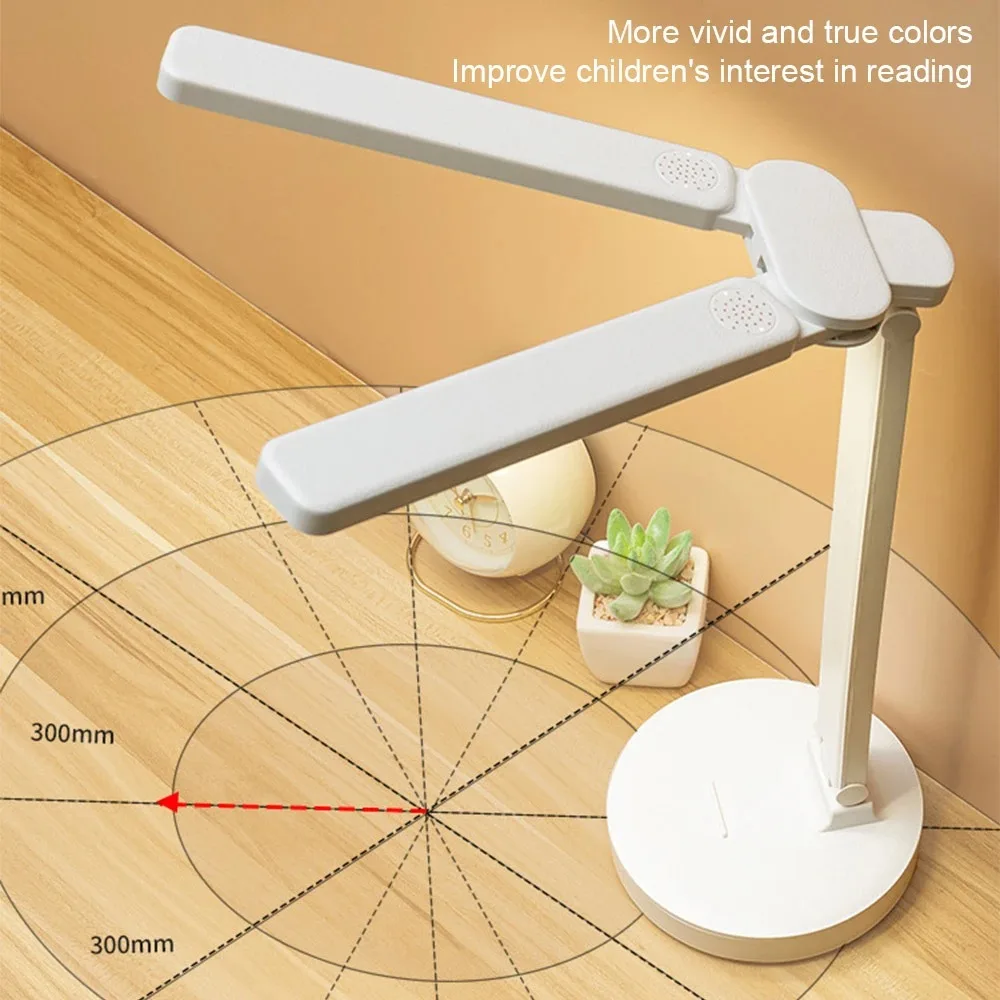 Lâmpada de mesa led usb recarregável toque luz da noite 3 níveis regulável proteção para os olhos dobrável lâmpada mesa para o quarto cabeceira readin