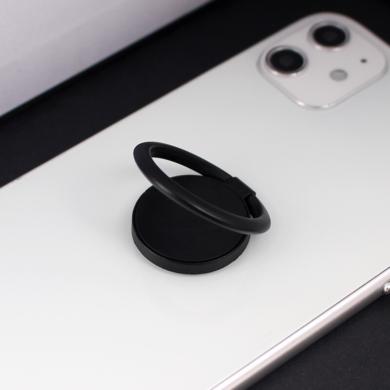 Uchwyt na palec serdeczny do iPhone 11 12 Pro XS Max 360 stopni obrót telefonu uchwyt do montażu na stojaku przenośny uchwyt na pierścień Tablet telefon komórkowy: A29-Black