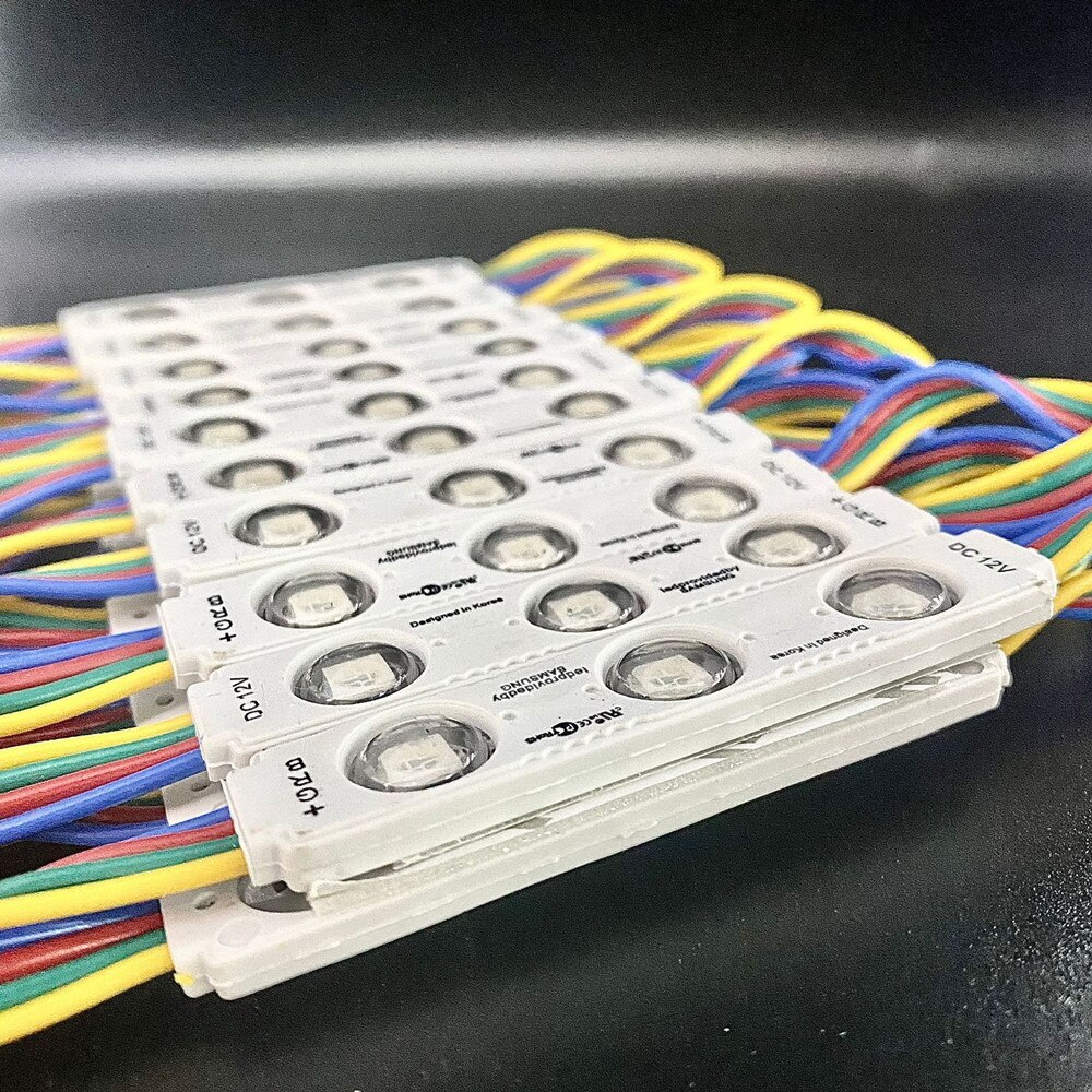 Neue 20Stck 12V 5050 RGB LED Modul 3LEDs Injektion Modul Licht Führte Zeichen Licht IP65 Wasserdicht für FÜHRTE Zeichen Hintergrundbeleuchtung