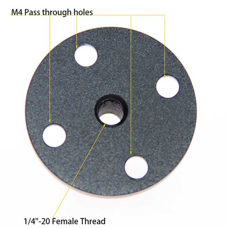 Photography Studio Video Wall Ceiling Table Mount with 1/4 inch-20 Female Thread Photographic Studio Equipment Accessories C1185