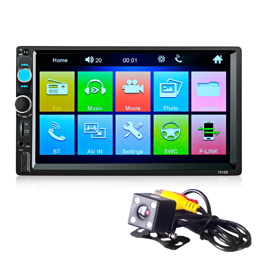 7010B 12V MP5 Spieler 7 Zoll Bluetooth Auto Audio Stereo Fernbedienung