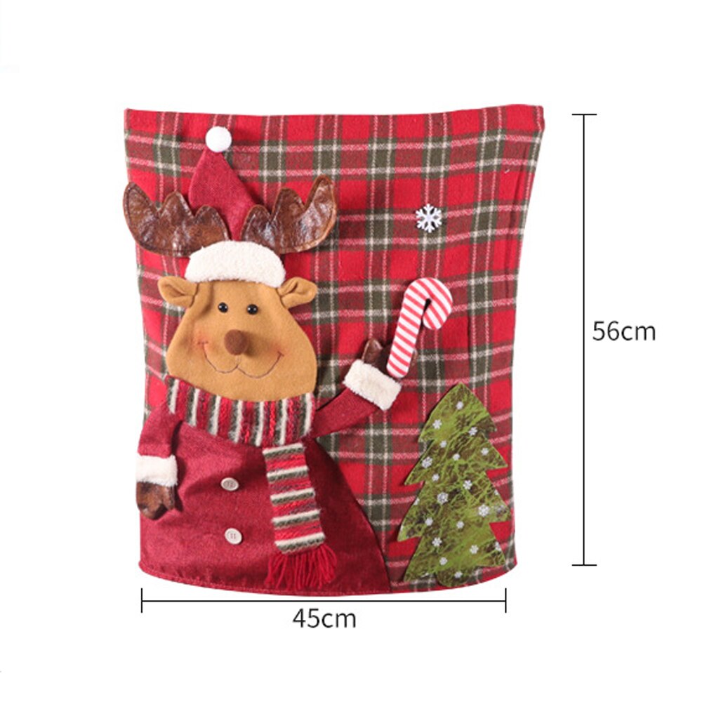 Santa Hat Chair Covers Christmas Decor Dinner Chair Xmas Cap Sets Dinner Table Hat Chair Back Covers For Home: B3