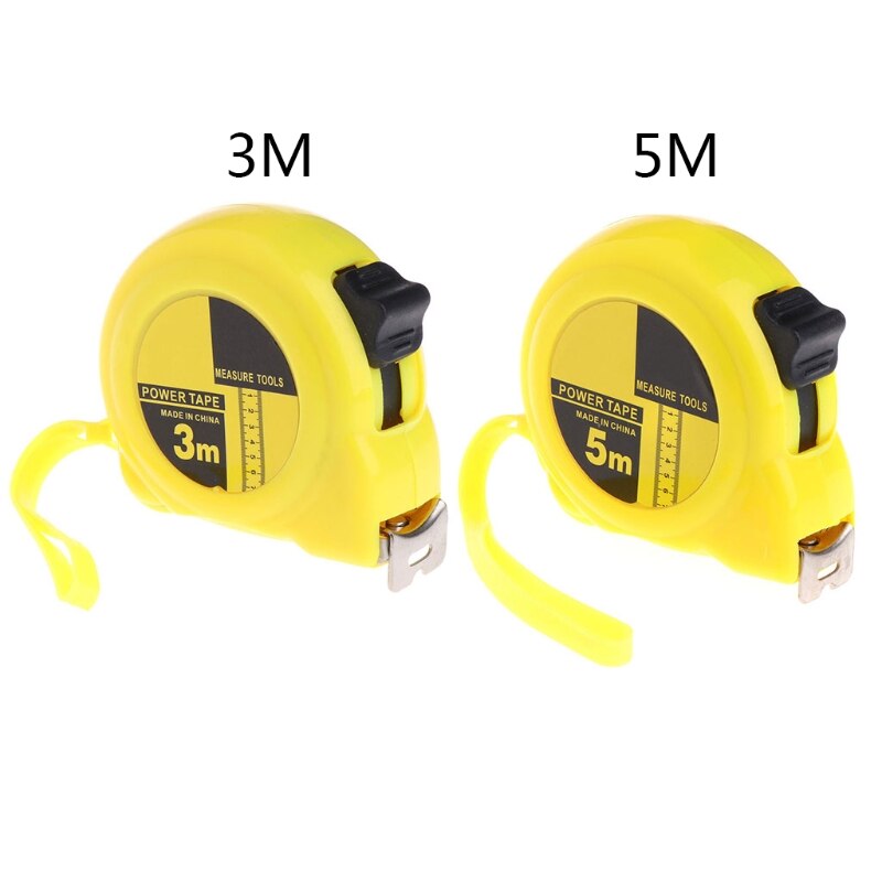3m 5m Steel Tape Ruler Retractable Stainless Steel Tape Measure Ruler Measuring Metric Tape Rule