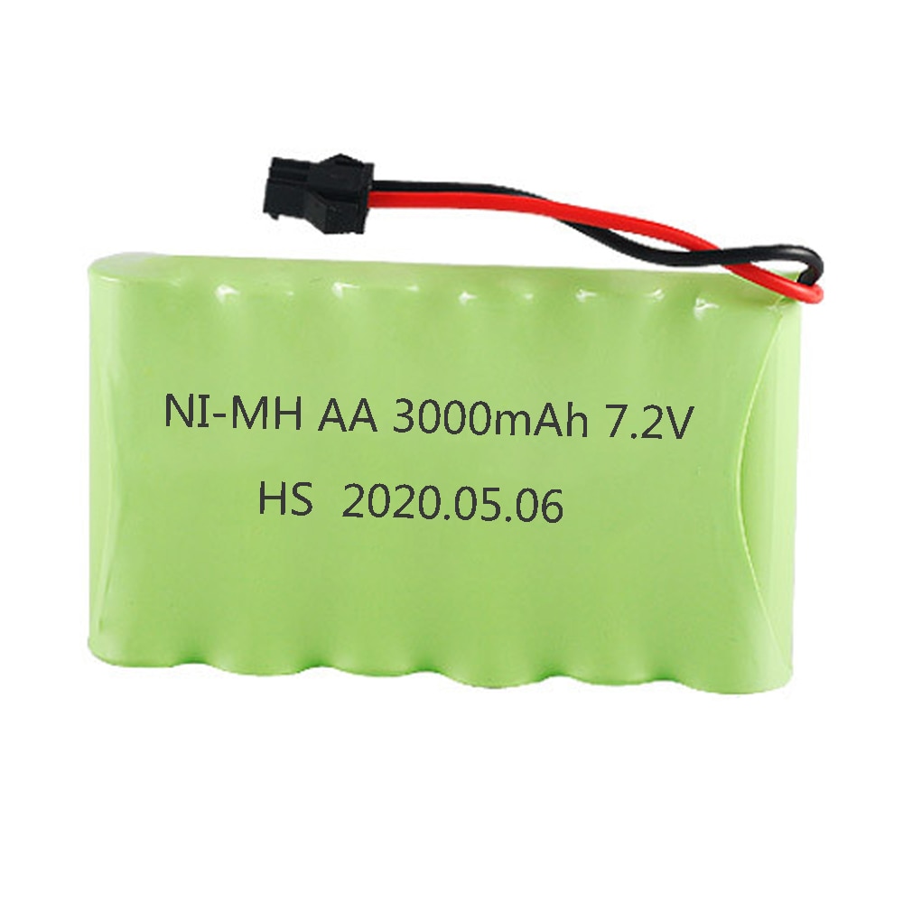 7.2 V 3000 Mah 2800 Mah Oplaadbare Ni-Mh Aa Batterij Voor Afstandsbediening Elektrische Speelgoed Boot Auto Vrachtwagen 7.2 V 2400 Mah Aa Nimh Batterij