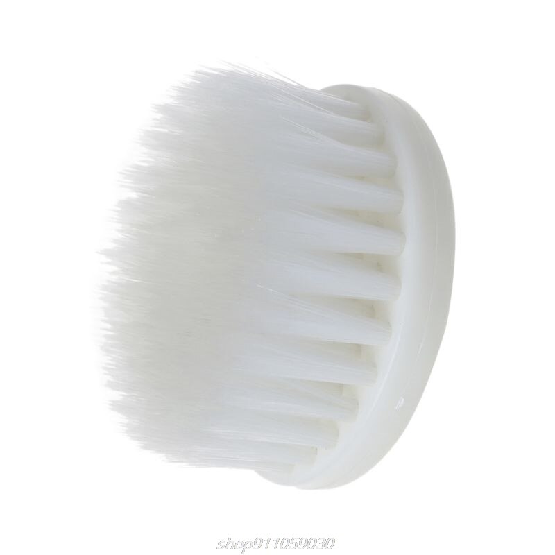 60mm White Soft Drill Powered Brush Head For Cleaning Car Carpet Bath