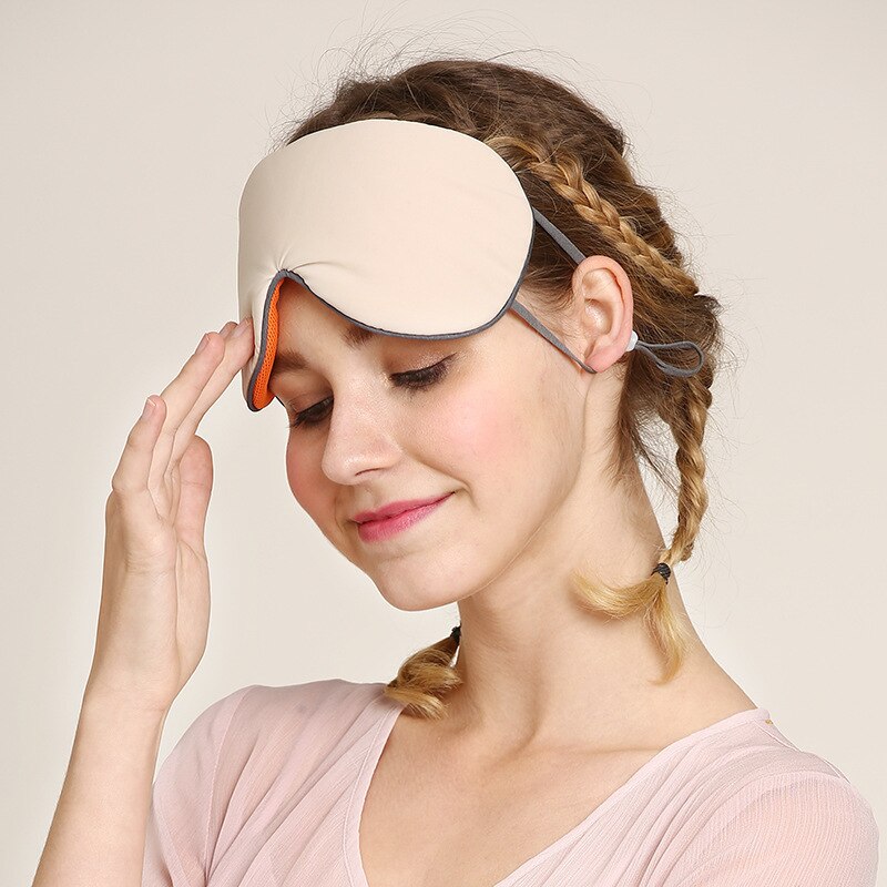Masque de sommeil Double face masque pour les yeux de sommeil Surface chaude fraîche réglable
