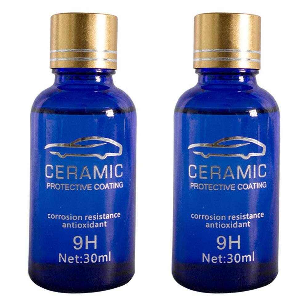 2 szt. 9H samochodowa powłoka ceramiczna w płynie Super hydrofobowa powłoka szklana polisiloksan Nano ustawić