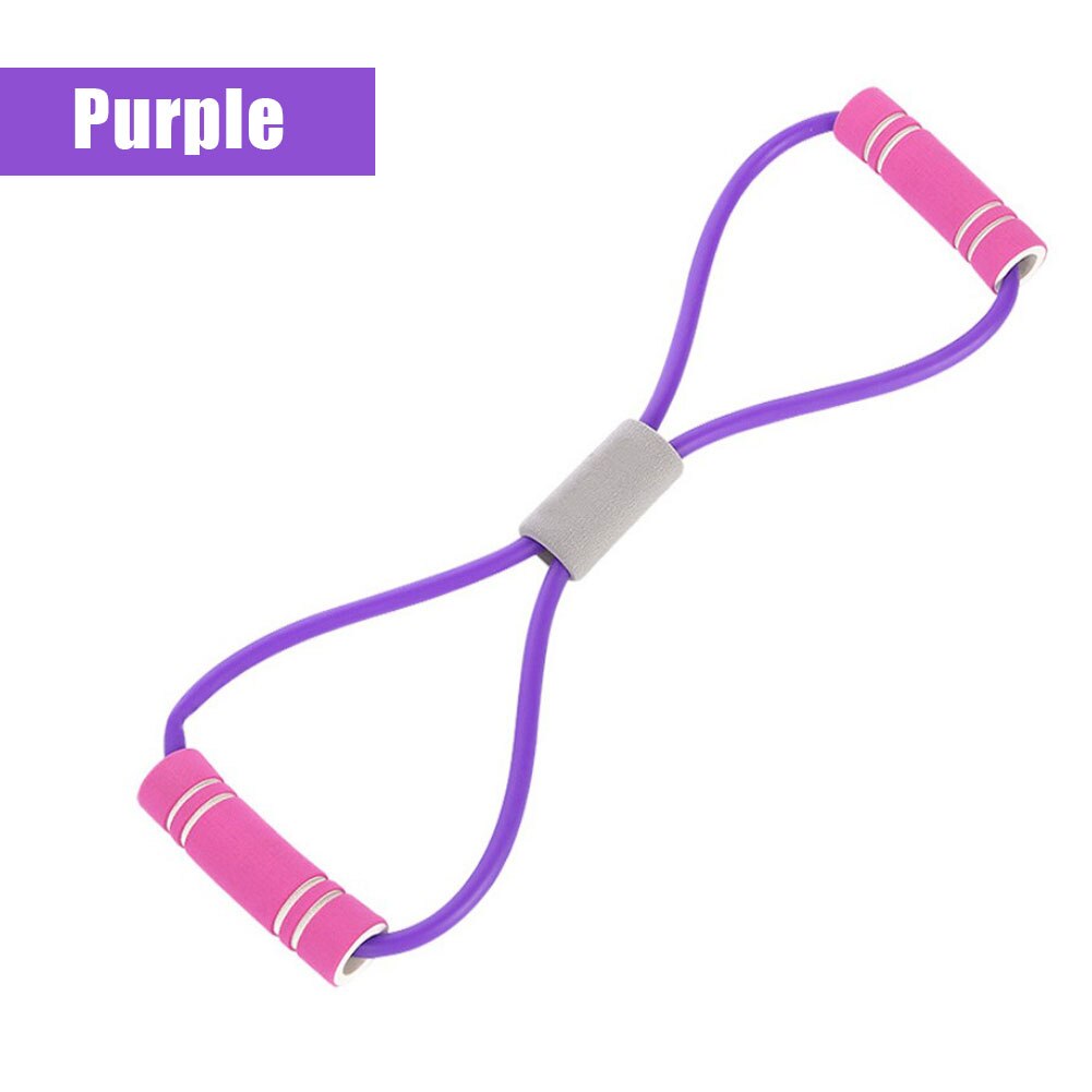 Yoga Home Exercise Back Chest Shoulder Arm Elastic Rope Expansion Fitness Equipment Developer Rubber LOOP Latex Resistance Band: Pink