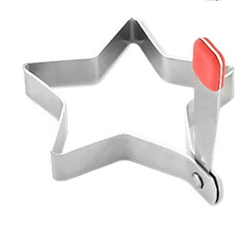 4 Estilo de acero inoxidable huevo frito molde de cocina creativa no-Stick huevo de formador de tortilla molde cocina Gadgets Herramientas de cocina: Star