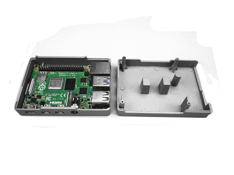 Raspberry PI 4 Case Kit Aluminum Case 5V 3A Power Adapter 64G Micro SD Card Micro HDMI Cable For Raspberry Pi 4 Model B