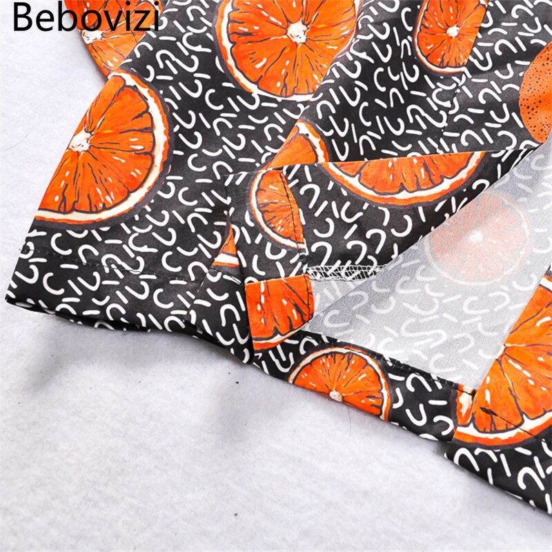 Bebovizi Yukata Haori-Kimono japonés con estampado naranja para hombre, chaqueta de disfraz, camisa de playa urbana, ropa para hombre