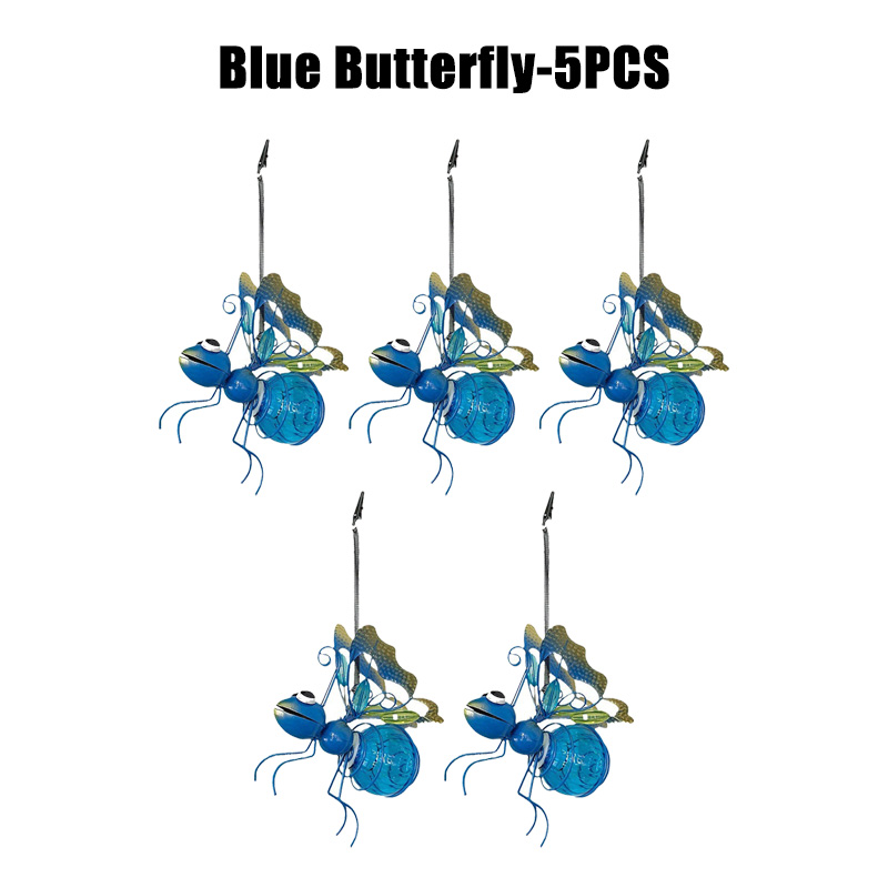 10 Stück Solar- betriebene Insekten lampe hängen fliegende Insekten Lampe Ich bin Freien Garten Insekt Licht Ornament für Rasen Sommer Party Hochzeit Deko: Grün