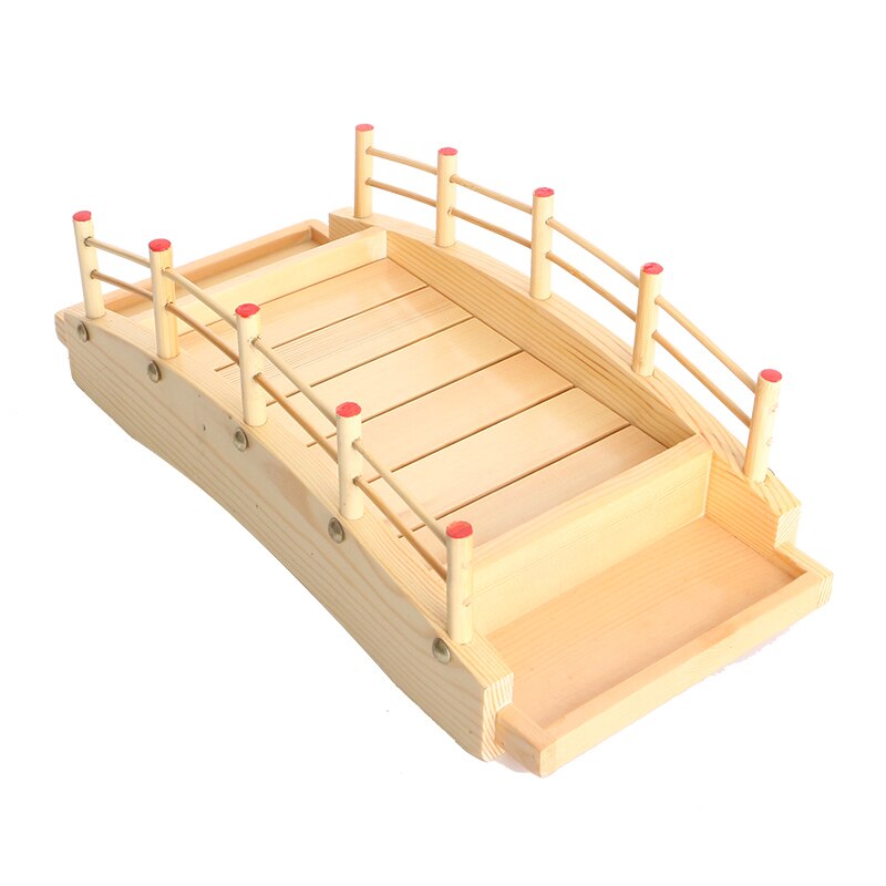 Pont en arc de bambou pour sushi japonais, bateau en bois, vaisselle, plateau sashimi, cuisine, glace sèche, dragon LB62020