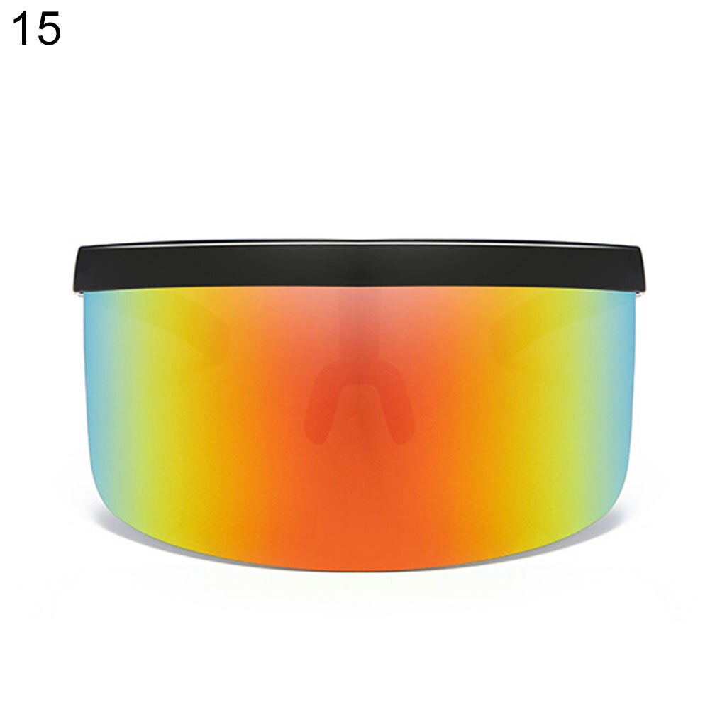 Kids Shade screen Oversized Exaggerated Visor Half Face Shield Protector Anti UV Sunglasses: 15