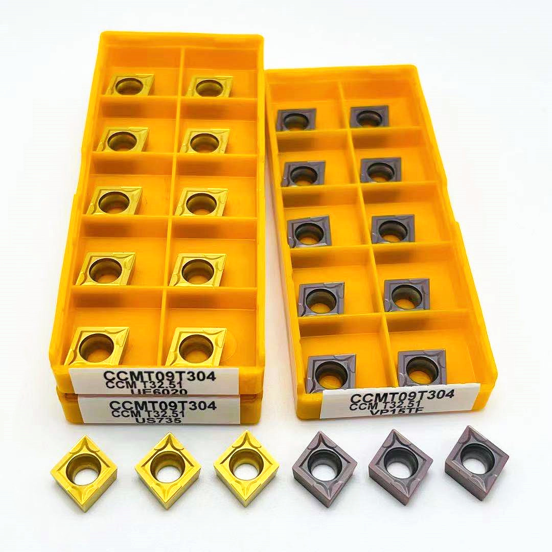 Carbide insert CCMT09T304 CCMT09T308 VP15TF UE6020 US735 CCMT060204 Metal turning tool end milling cutter CCMT 09T308 CNC tool