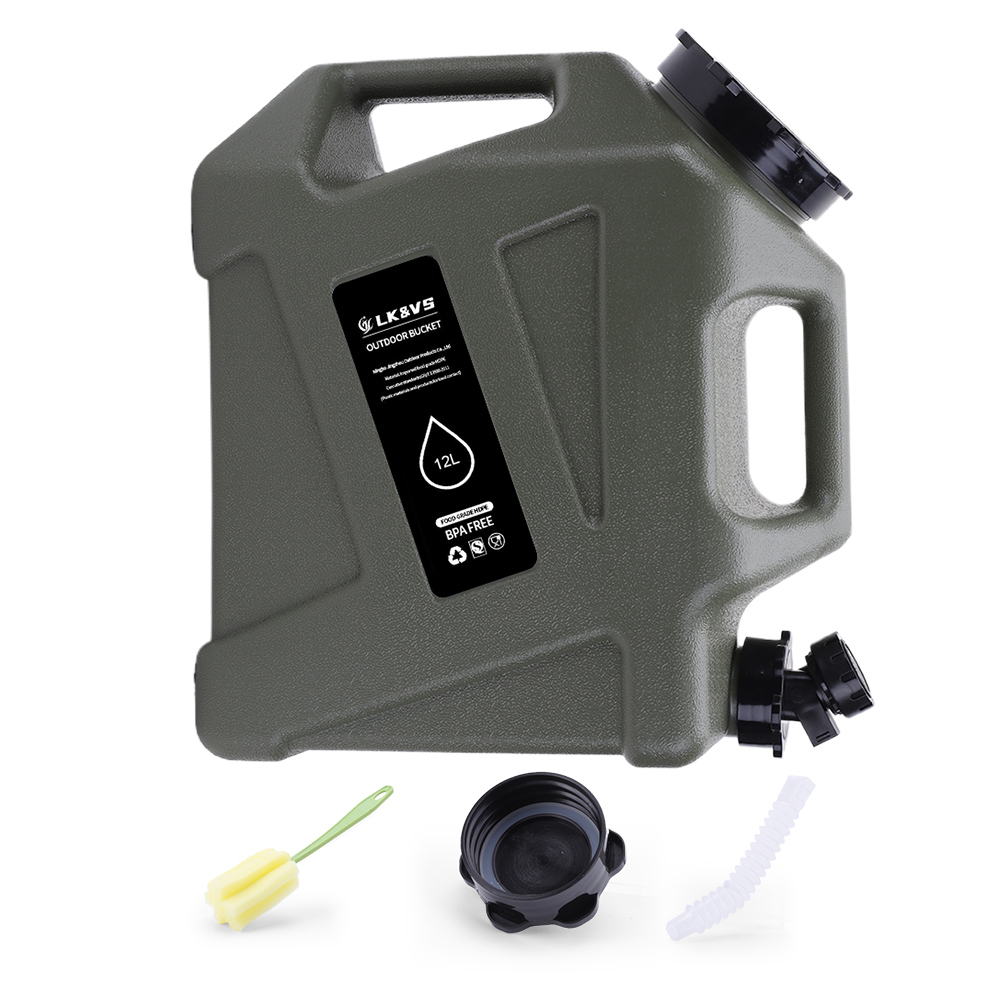 Outdoor Water Bucket Camping Water Container With Detachable Faucet No Leakage Water Storage Container For Outdoor 7.5/10/12/20L