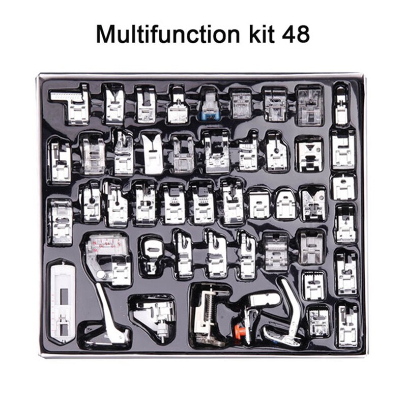 Brother Singer – pied-de-biche pour Machine à coudre 32/52/62/72/82, Kit de tressage, point aveugle, surjet, pièces de règle à fermeture éclair: Orange