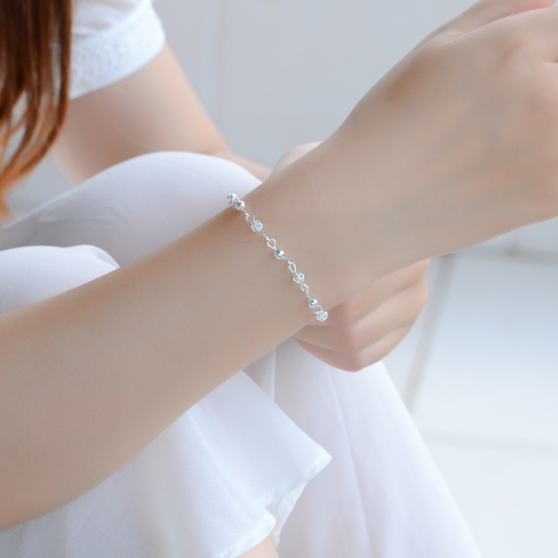 Everoyal Trendy Sterling Zilver 925 Enkelbanden Voor Vrouwen Sieraden Charm Hollow Bal Meisjes Armbanden Silver Lady Party Accessoires: bracelets