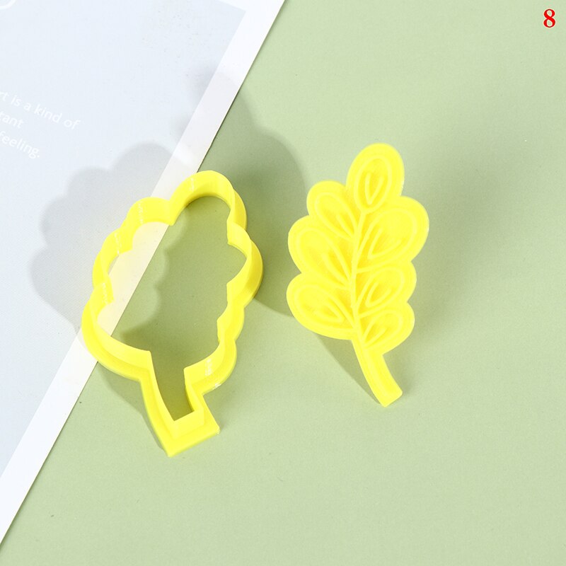 1 Piece Of Flower Plastic Decorative Biscuit Mould Diy Kitchen Cake Decoration Tool Cookie Stamp Mold Kitchen Tool: 8