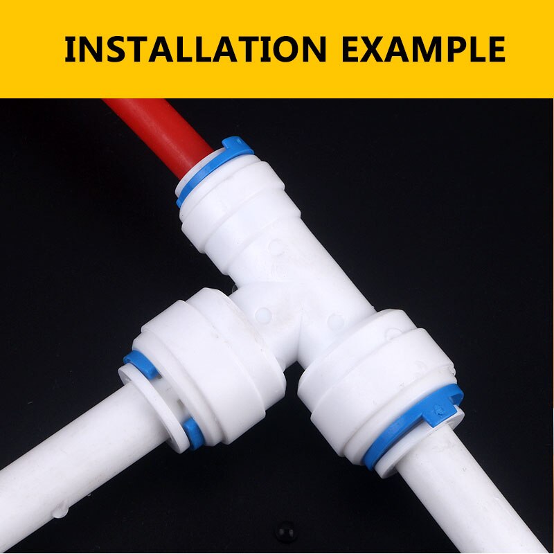 Tubo de conexión rápida en T de 1/4 ", 3/8" a 3/8 "de diámetro Chang 233mm, MM, MM, conexión rápida