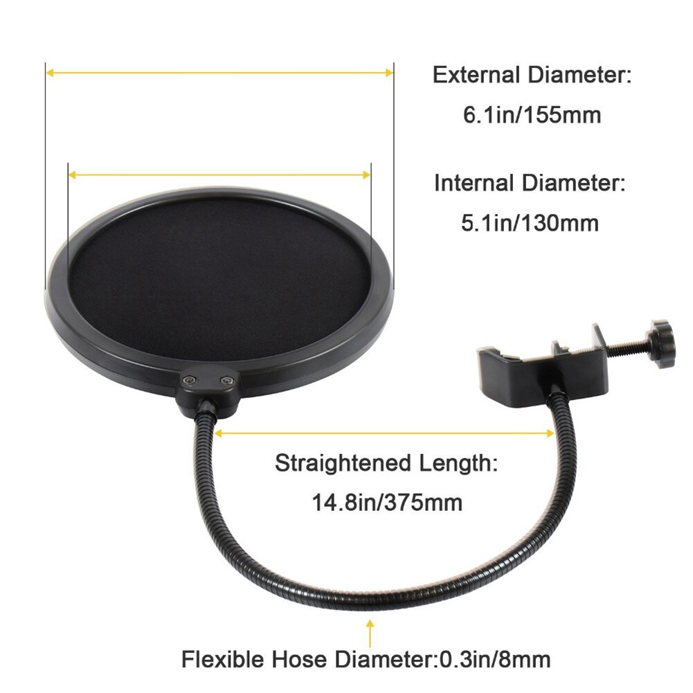 BM-800 Capacitive Microphone Vocal Recording Wired Mic for Computer