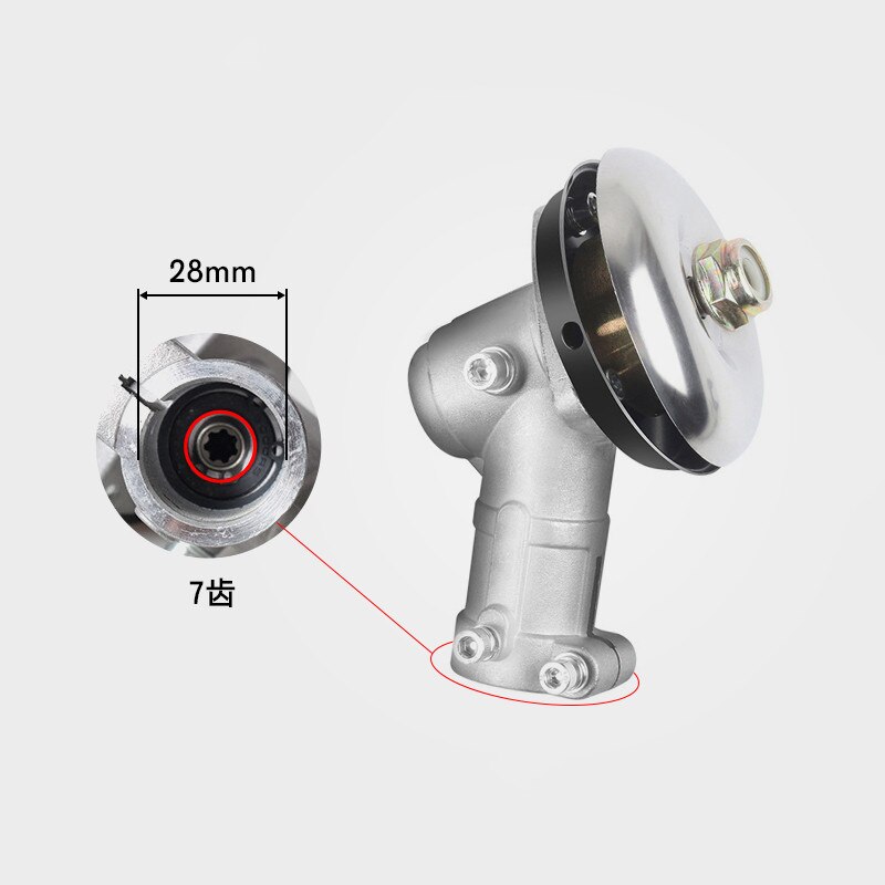 Vervangbare 26/28Mm Diameter Grastrimmer Versnellingsbak Bosmaaier Trimmer Hoofd Gear-Head Versnellingsbak Tuin power Tools