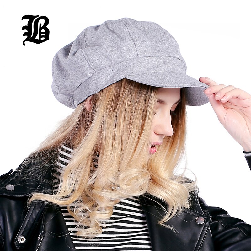[flb]cappello basco da donna in lana super calda per donna berretto da donna berretto casuale a cupola cappello nudo boina