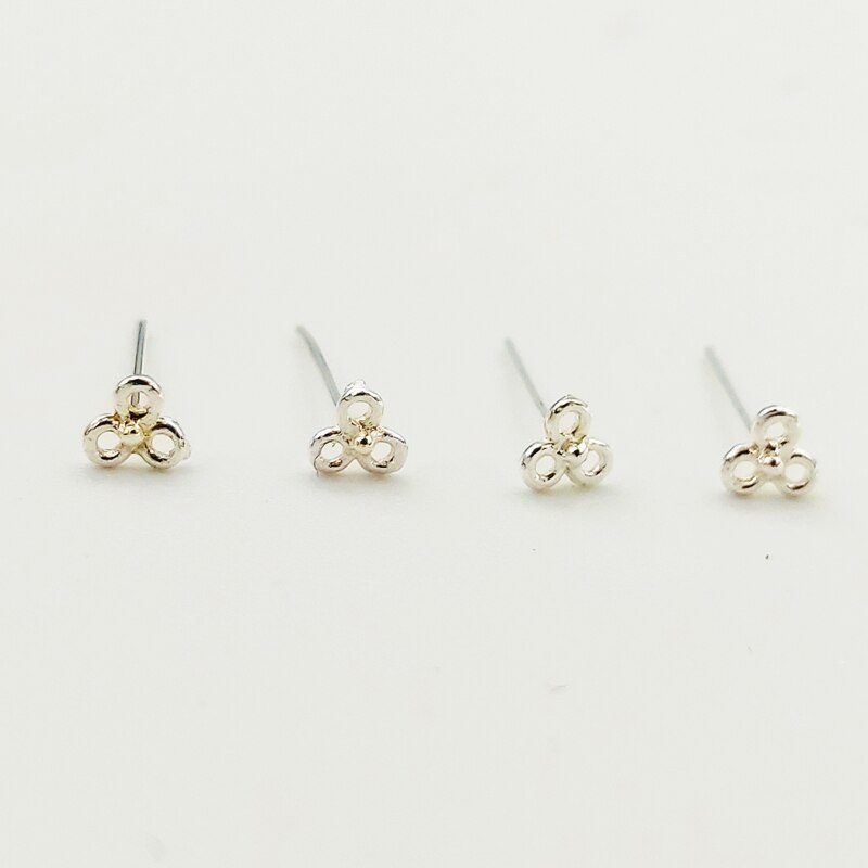 925 Sterling Zilveren Neus Pin Kleine Bloemvorm Neus Stud Mode Unisex Pircing Nariz Plata 20 Stks/pak