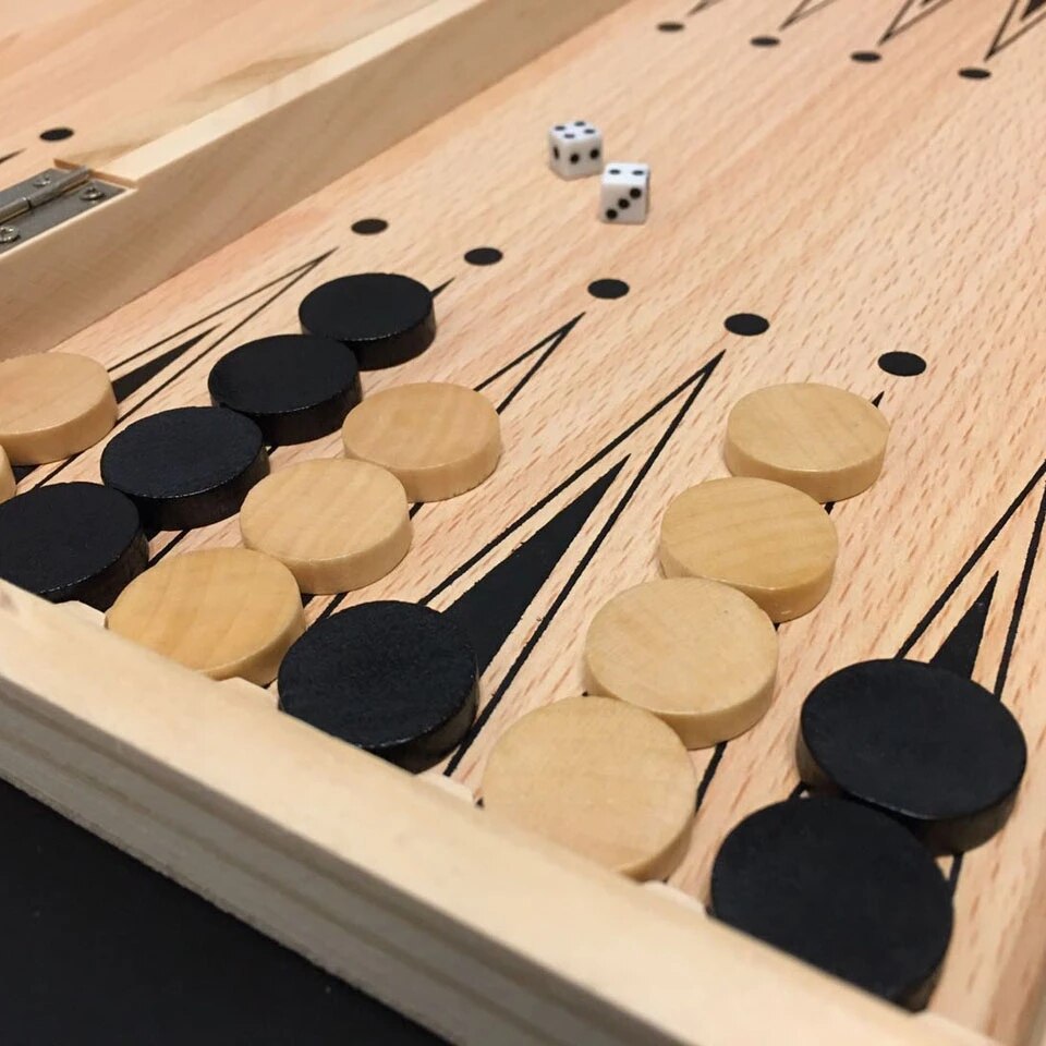 3 in 1 Wooden Chess Backgammon Checkers Travel Games Chess Set Board Draughts Entertainment Christmas/Party