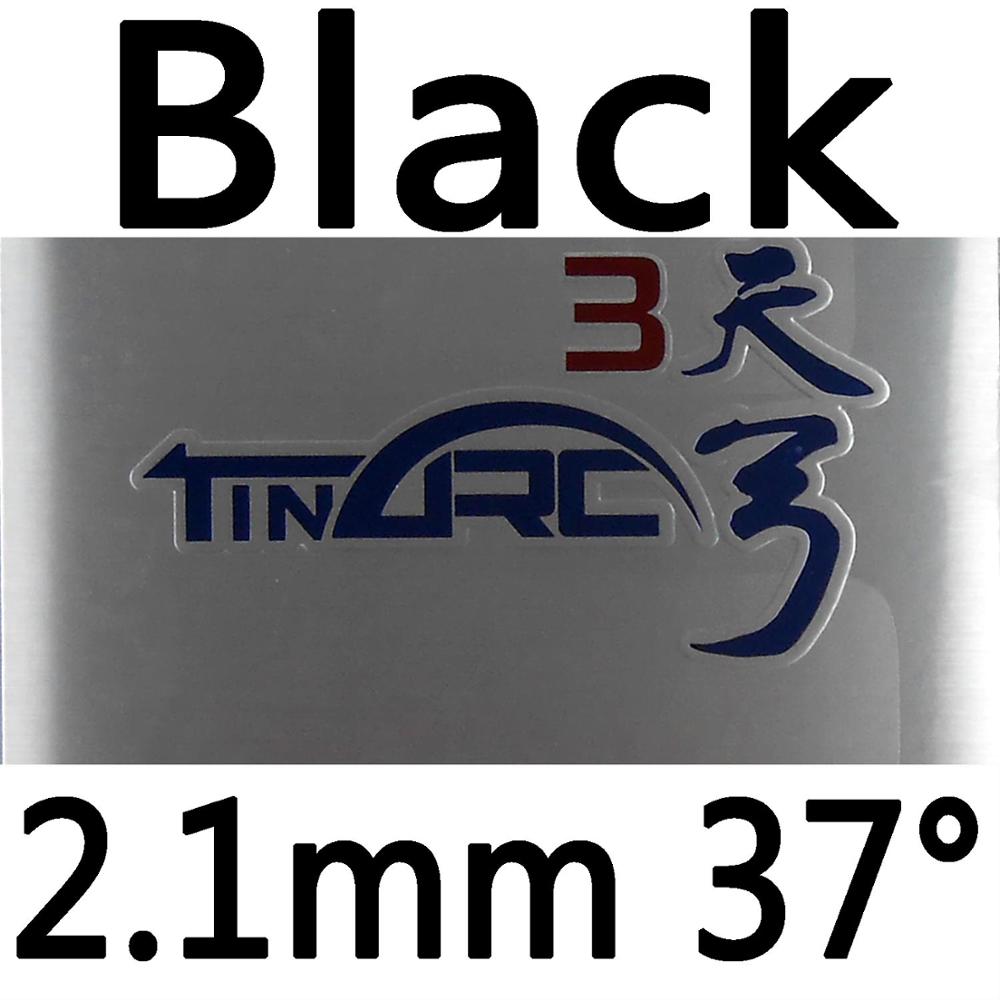 Original DHS TinArc 3 TinArc3 TinArc III pips-in table tennis pingpong rubber with sponge: black 2.1mm H37