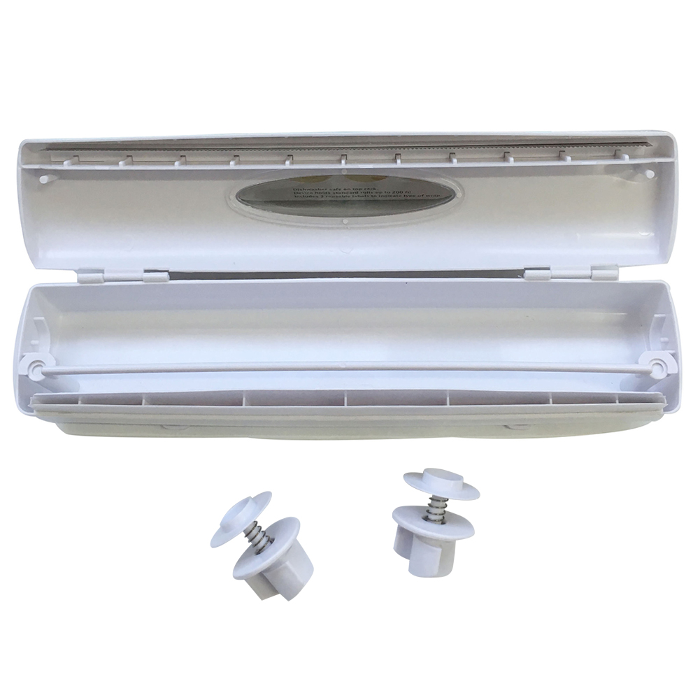 Food Wrap Dispenser Cutter Foil Cling Film Wrap Cutting Box Dispenser Plastic Sharp Cutter Storage Holder Kitchen Tool