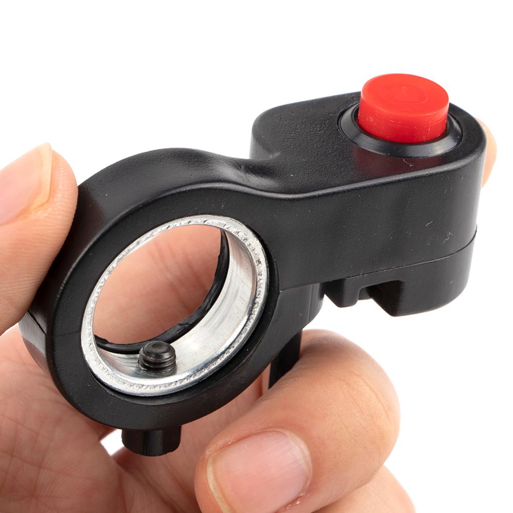7/8'' Universal Motorcycle Handlebar Switch Horn Starter Kill Button Switch E-Bike Motor Single Switch