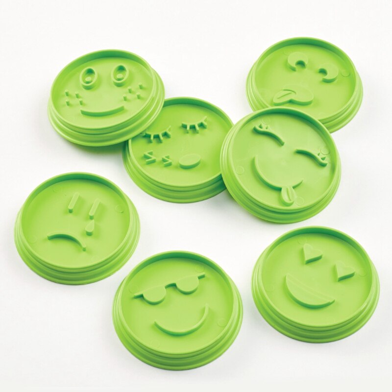 7 Stuk Smiley Siliconen Cookie Cutter Biscuit Mold Fondant Cakevorm Bakken Tools Cortadores De Fondant Cookie Cutters Set: Default Title