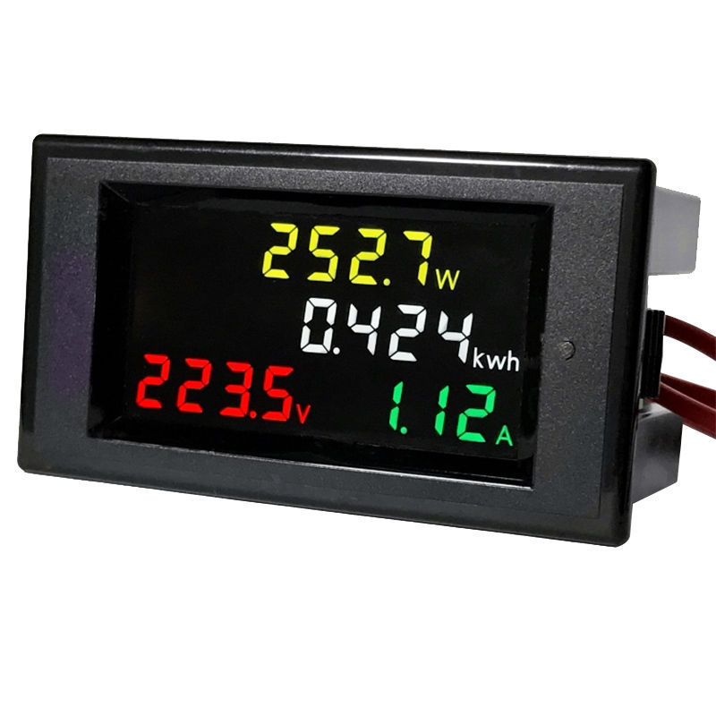 3-Phasen Voltmeter Mit LCD Display - DIN-Schienenmontage Für Energieüberwachung