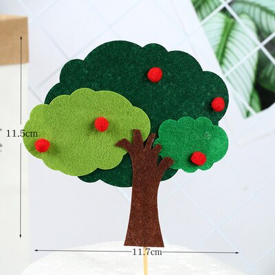 Woodland Animals Cake Topper Autumn Forest Cake Decor Jungle Safari Birthday Party Decor Happy Birthday Party Decor Kids Boys: Light Yellow