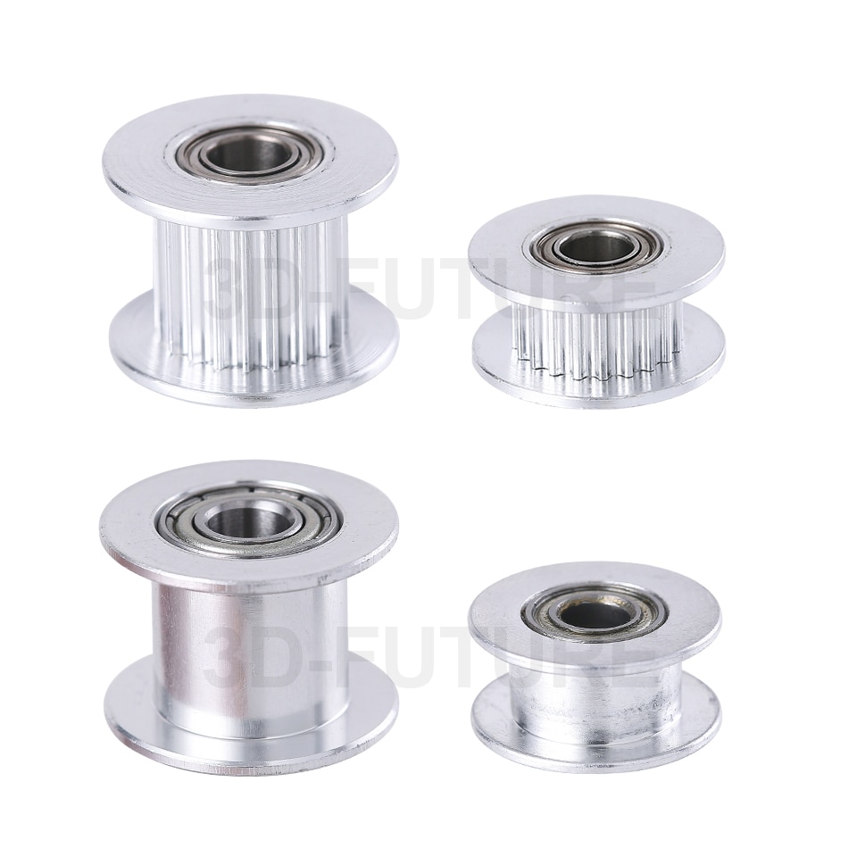 GT2 Idler Timing Pulley 16/20 Tooth Wheel Bore 3/5mm Aluminium Gear Teeth Width 6/10mm 3D Printers Parts For Reprap Part