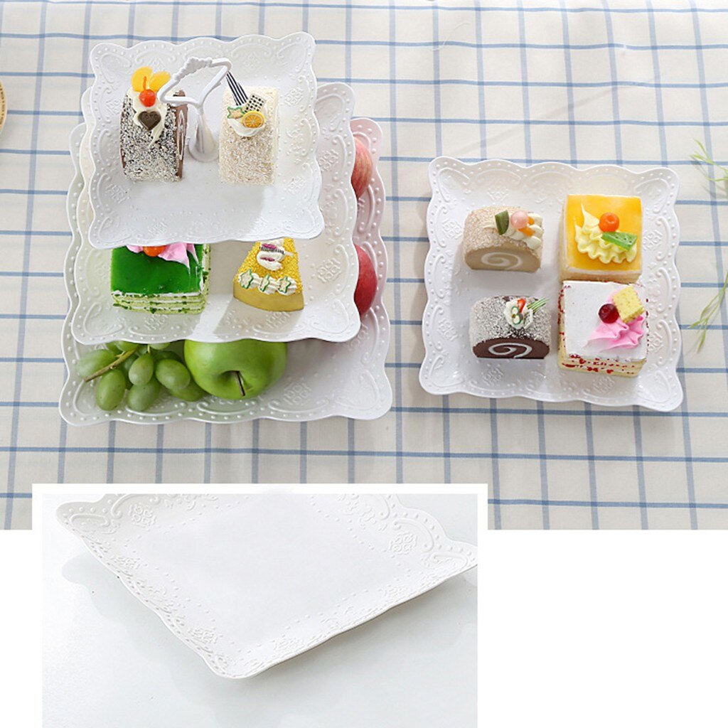 Metal Cake Holder Cake Stand 3 Tier Hardware 3Tier Crown Metal Cake Plate Stand Fitting Party Gold Kitchen Baking Accessory