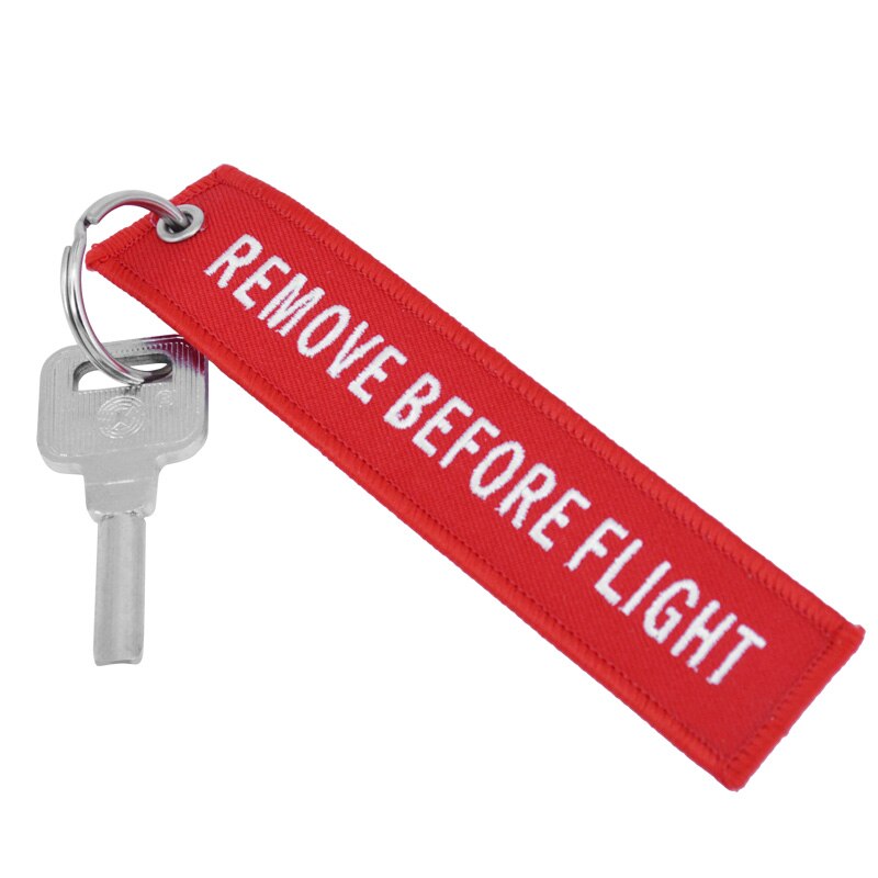 Tag Bagagli Trave Accessori con Rimuovere Prima Del Volo Del Ricamo Portachiavi Key Tag Regalo Speciale per Gli Amanti di Aeronautica: 5