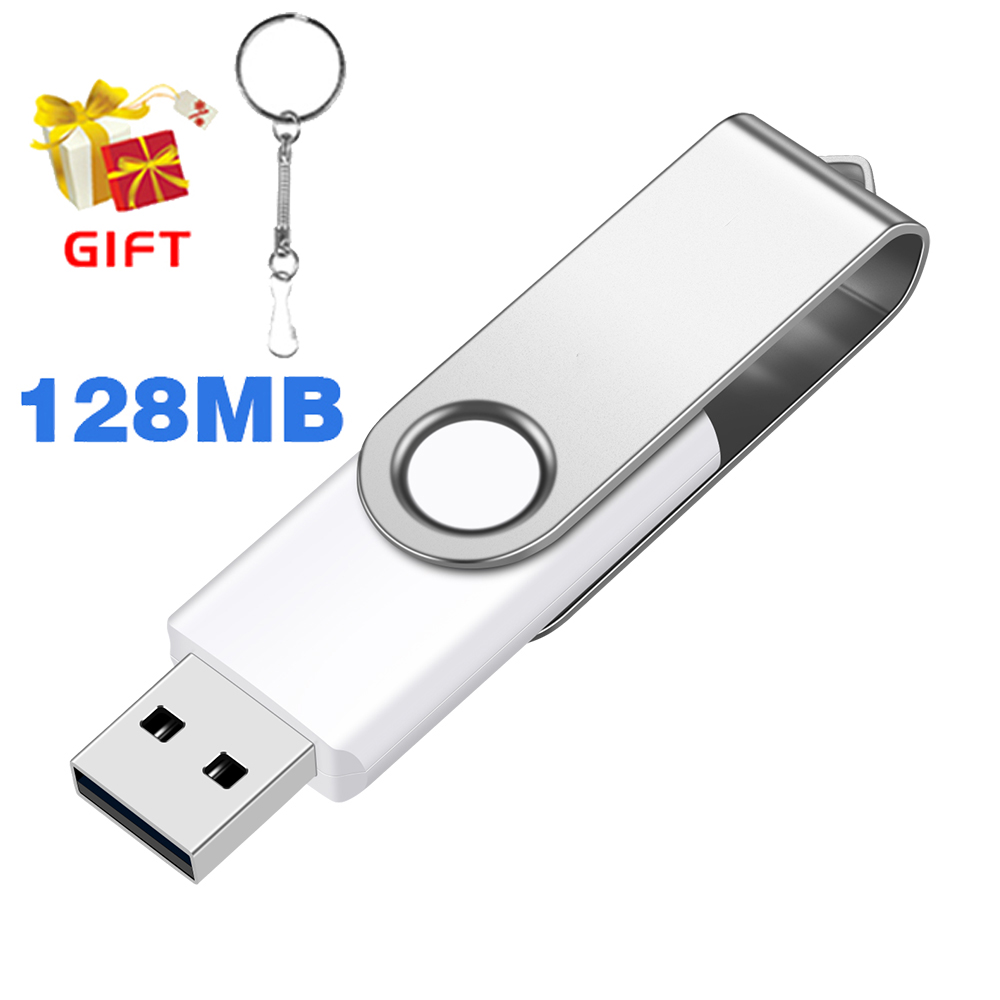 Kleine capaciteit 128 MB USB-flashdrive Pendrive Memory Stick 128 M Pen Drive Gb USB Stick: WIT