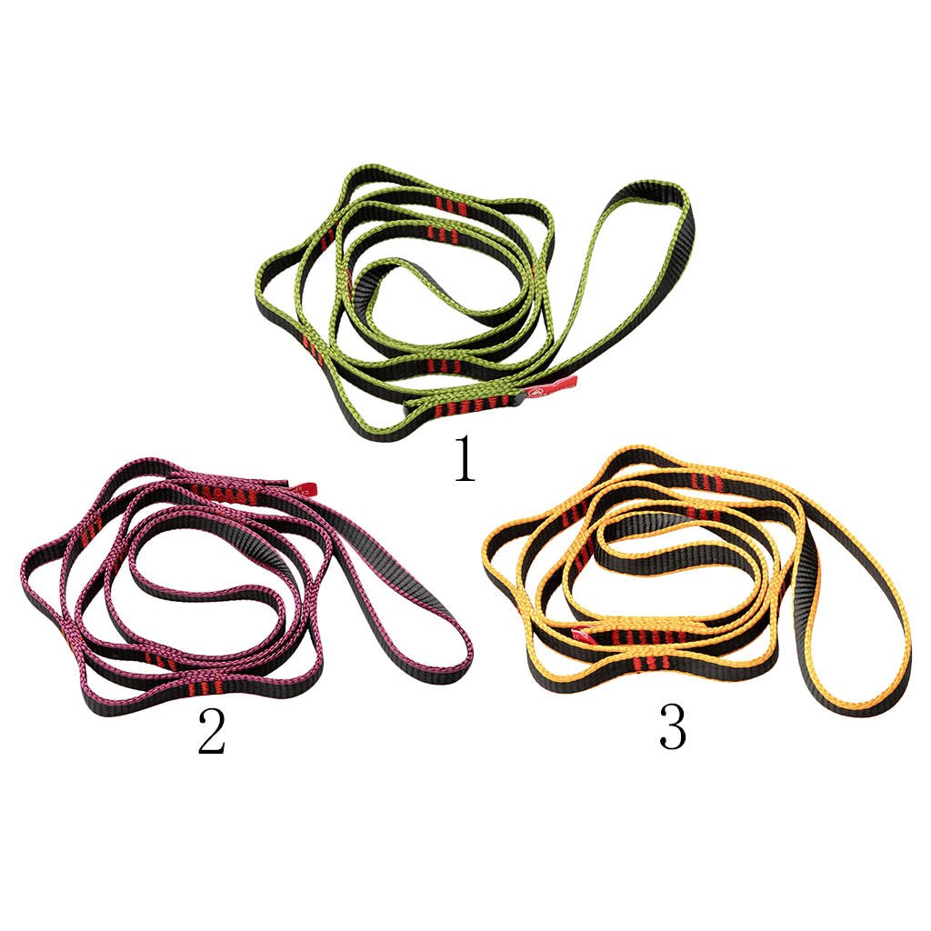 16mm Nylon Daisy Chain Sling 22kN 110cm / 43in for Leading Aid Climbing Ascender Rigging Hammock