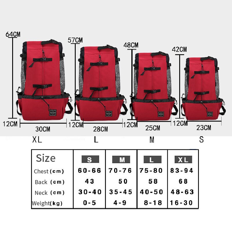Pet Dog Carrier Bag for Large Dogs Outdoor Backpack Adjustable Big Dog Travel Bags Carrying Bag Pet Supplies