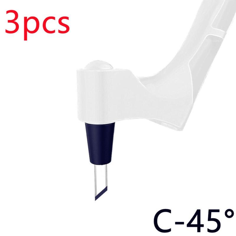 Craft Cutting Pen Tools 360 Degree Rotating Blade 3 Heads Stainless Steel Blade DIY Durable Portable Art Carving Cutter Knife: 03 3 pcs
