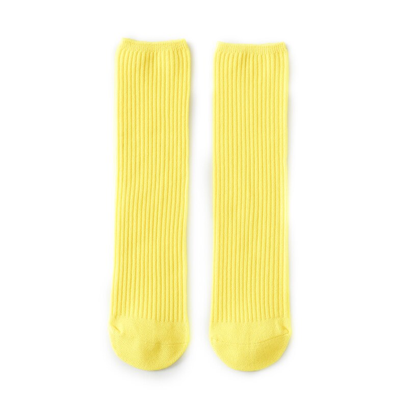 1 paar Eltern-Art Socken Für freundlicher Erwachsene Doppel Nadel Feste Farbe Socken Baby Hohe Socken Jungen Mädchen socken Frühling Herbst: 08