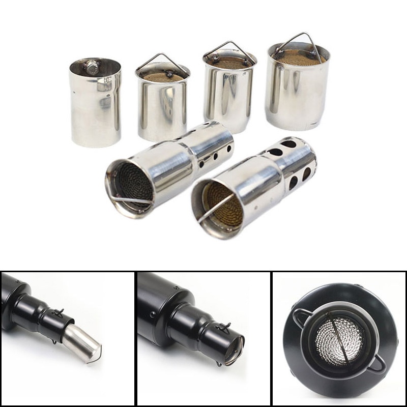 For 51mm 60mm Inlet Exhaust Muffler DB Killer Removable Silencer Baffle Reduce Noise Sound Eliminator Universal