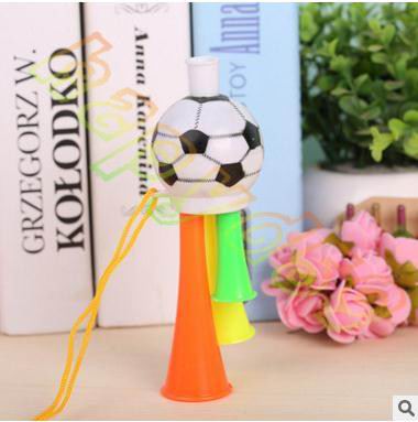 50 Uds coloridos tres tubos animando cuernos de voz de tono alto fútbol cuerno partido carnaval deportes juegos Noice makers juguete