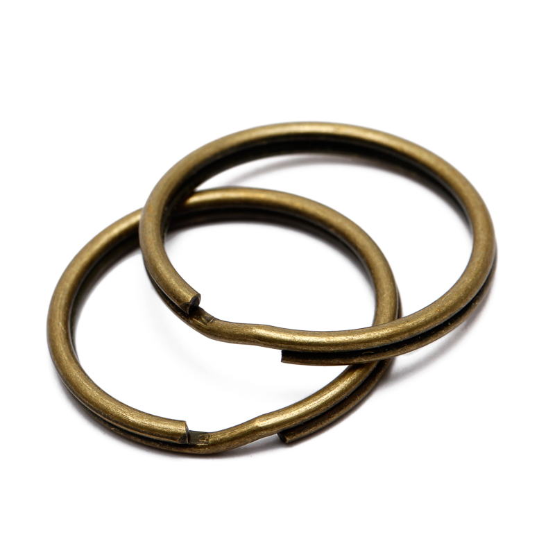 16/20/50mm 50 diy metallnøkkelholder delte ringer unisex nøkkelring nøkkelring nøkkelring tilbehør nøkkelringlaging tilbehør: 12 cm / Hvit